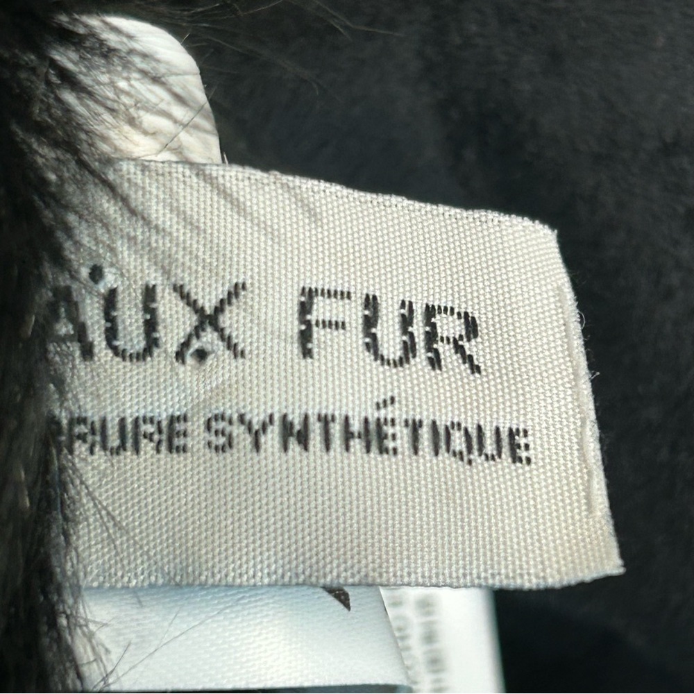 Aldo black faux fur scarf shawl fall winter vegan NWOT - Picture 6 of 9